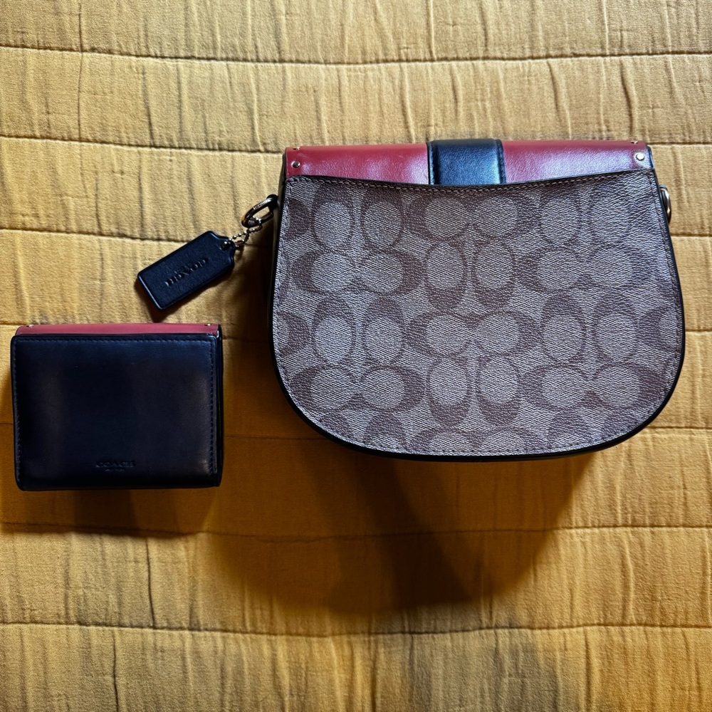 Coach Georgie saddlebag crossbody and matching wallet - Picture 15 of 16
